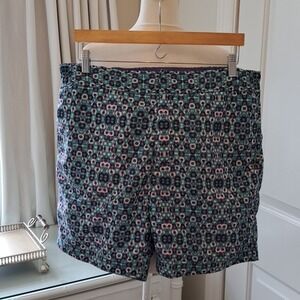 Robert Graham Mens Luxury Aqua/Purple/White Print 7" Swim Trunks‎ Size 36